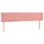 Produktbild 3 för Sänggavel LED rosa 163x16x78/88 cm sammet