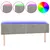 Produktbild 2 för Sänggavel LED ljusgrå 183x16x78/88 cm sammet