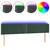 Produktbild 2 för Sänggavel LED mörkgrön 183x16x78/88 cm sammet