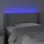 Produktbild 4 för Sänggavel LED grå 83x16x78/88 cm konstläder