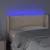 Produktbild 4 för Sänggavel LED cappuccino 83x16x78/88 cm konstläder