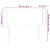 Produktbild 6 för Sänggavel LED rosa 93x16x78/88 cm konstläder