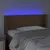 Produktbild 4 för Sänggavel LED brun 93x16x78/88 cm konstläder