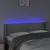 Produktbild 4 för Sänggavel LED grå 147x16x78/88 cm konstläder