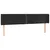 Produktbild 3 för Sänggavel LED svart 163x16x78/88 cm konstläder