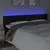 Produktbild 4 för Sänggavel LED svart 163x16x78/88 cm konstläder