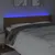 Produktbild 4 för Sänggavel LED brun 183x16x78/88 cm konstläder