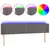 Produktbild 2 för Sänggavel LED grå 183x16x78/88 cm konstläder