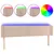 Produktbild 2 för Sänggavel LED cappuccino 183x16x78/88 cm konstläder