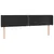 Produktbild 3 för Sänggavel LED svart 203x16x78/88 cm konstläder