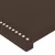 Produktbild 5 för Sänggavel LED brun 203x16x78/88 cm konstläder