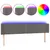 Produktbild 2 för Sänggavel LED grå 203x16x78/88 cm konstläder