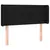 Produktbild 3 för Sänggavel LED svart 83x16x78/88 cm tyg