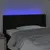 Produktbild 4 för Sänggavel LED svart 83x16x78/88 cm tyg