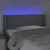 Produktbild 4 för Sänggavel LED ljusgrå 103x16x78/88 cm tyg
