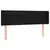Produktbild 3 för Sänggavel LED svart 147x16x78/88 cm tyg