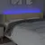 Produktbild 4 för Sänggavel LED gräddvit 163x16x78/88 cm tyg