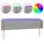 Produktbild 2 för Huvudgavel LED ljusgrå 203x16x78/88 cm tyg