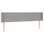 Produktbild 3 för Huvudgavel LED ljusgrå 203x16x78/88 cm tyg