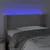 Produktbild 4 för Sänggavel LED ljusgrå 93x16x78/88 cm sammet