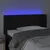 Produktbild 4 för Sänggavel LED svart 93x16x78/88 cm sammet