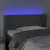 Produktbild 4 för Sänggavel LED mörkgrå 103x16x78/88 cm sammet