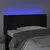 Produktbild 4 för Sänggavel LED svart 103x16x78/88 cm sammet
