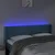 Produktbild 4 för Sänggavel LED mörkblå 147x16x78/88 cm sammet
