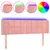 Produktbild 2 för Sänggavel LED rosa 147x16x78/88 cm sammet