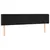 Produktbild 3 för Sänggavel LED svart 163x16x78/88 cm sammet