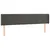 Produktbild 3 för Huvudgavel LED mörkgrå 183x16x78/88 cm sammet