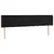Produktbild 3 för Sänggavel LED svart 183x16x78/88 cm sammet