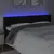 Produktbild 4 för Sänggavel LED svart 183x16x78/88 cm sammet