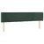 Produktbild 3 för Sänggavel LED mörkgrön 183x16x78/88 cm sammet