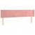 Produktbild 3 för Sänggavel LED rosa 183x16x78/88 cm sammet
