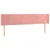 Produktbild 3 för Sänggavel LED rosa 203x16x78/88 cm sammet
