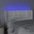 Produktbild 4 för Sänggavel LED vit 83x16x78/88 cm konstläder