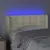 Produktbild 4 för Sänggavel LED gräddvit 83x16x78/88 cm konstläder