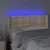 Produktbild 4 för Sänggavel LED cappuccino 93x16x78/88 cm konstläder