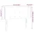 Produktbild 6 för Sänggavel LED vit 103x16x78/88 cm konstläder