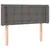 Produktbild 3 för Sänggavel LED grå 103x16x78/88 cm konstläder