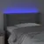 Produktbild 4 för Sänggavel LED grå 103x16x78/88 cm konstläder