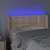 Produktbild 4 för Sänggavel LED cappuccino 103x16x78/88 cm konstläder