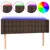 Produktbild 2 för Sänggavel LED brun 147x16x78/88 cm konstläder