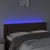 Produktbild 4 för Sänggavel LED brun 147x16x78/88 cm konstläder