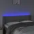 Produktbild 4 för Sänggavel LED grå 147x16x78/88 cm konstläder