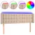 Produktbild 2 för Sänggavel LED cappuccino 147x16x78/88 cm konstläder