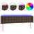 Produktbild 2 för Sänggavel LED brun 163x16x78/88 cm konstläder