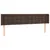 Produktbild 3 för Sänggavel LED brun 163x16x78/88 cm konstläder
