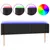 Produktbild 2 för Huvudgavel LED svart 183x16x78/88 cm konstläder
